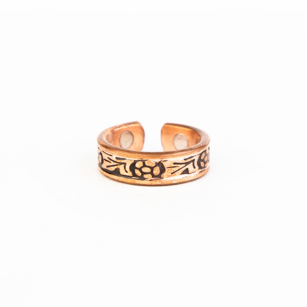 Ancient design Vintage Fingers Pain Relief Copper Magnetic Ring For Women & Men