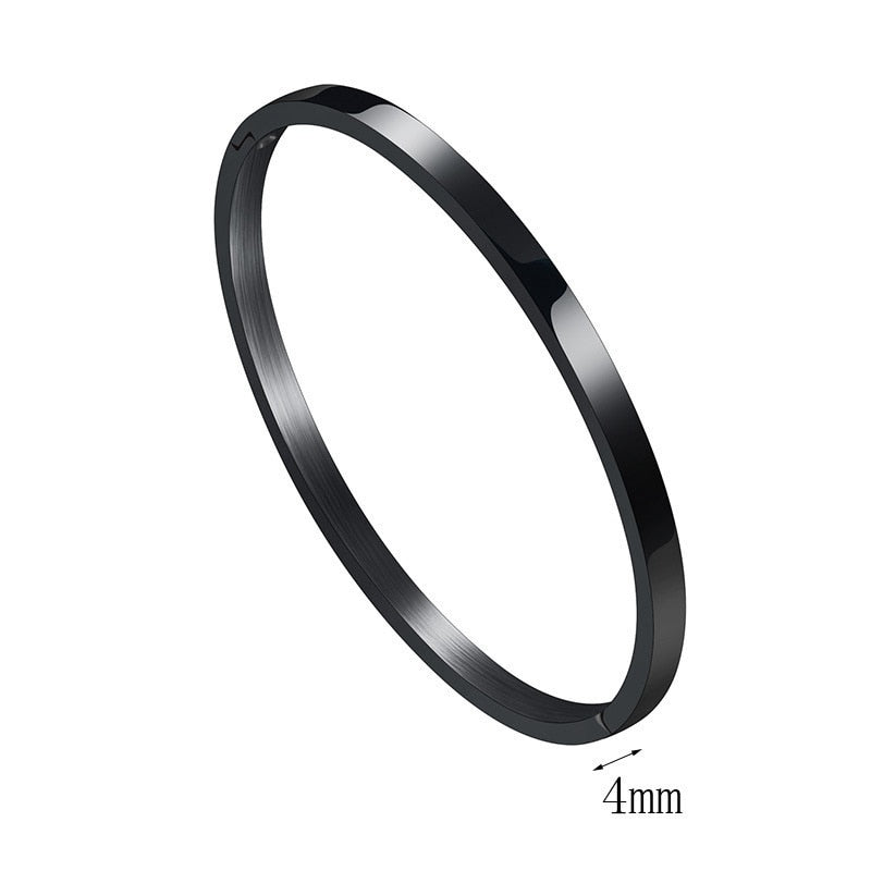 Premium Quality Full Covered High Polished Bracelet for Men and Women - Black Color