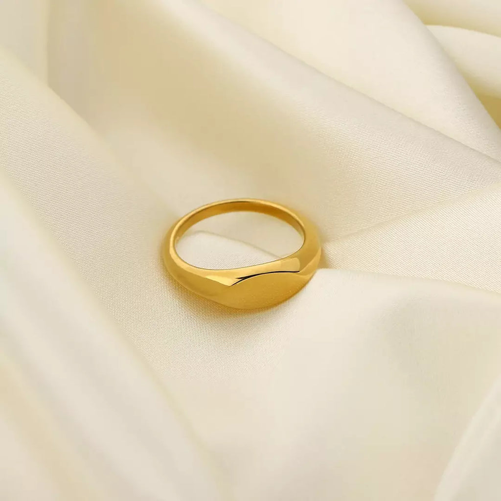 Fashion Ring Gold Plated Stainless Steel Finger Rings Men & Women