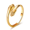 Adjustable Finger Cute Hug Ring for Men & Women