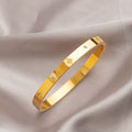 Gold-Plated American Diamond Studded Anti-Tarnish Bracelet for Women