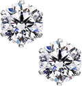 Crystal Studded Anti Tarnish Circular Solitaire Stud Earrings for Women
