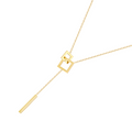 Gold Plated Anti-Tarnish Geometric Pendant Necklace for Women