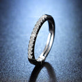 American Diamond Studded Anti Tarnish Adjustable Round Finger Ring for Women