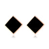 Fashion White Square Shape Studs Earrings for Women