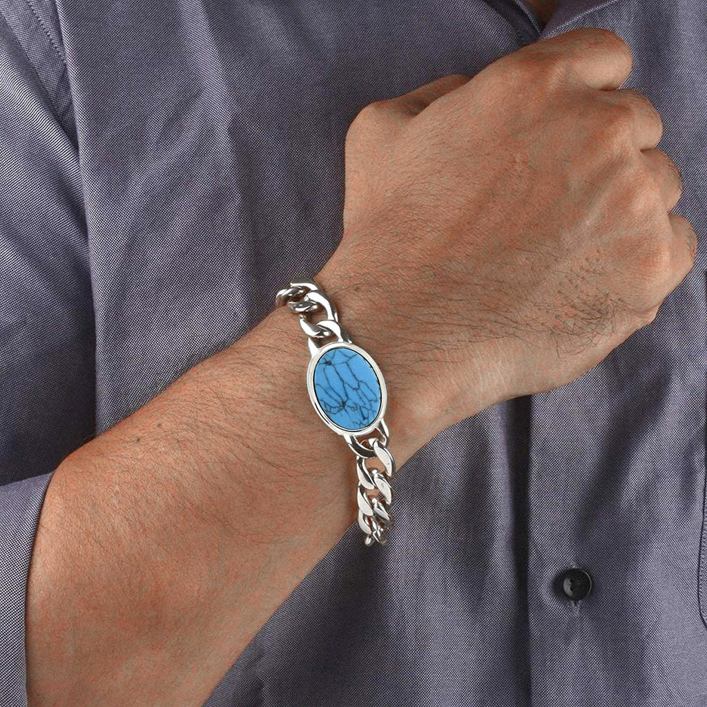 Salman Khan Curb Cuban Chain Surgical Stainless Steel Bracelet for Men