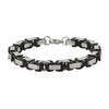 Black Gold Plated Byzantine Stainless Steel Bracelet for Men