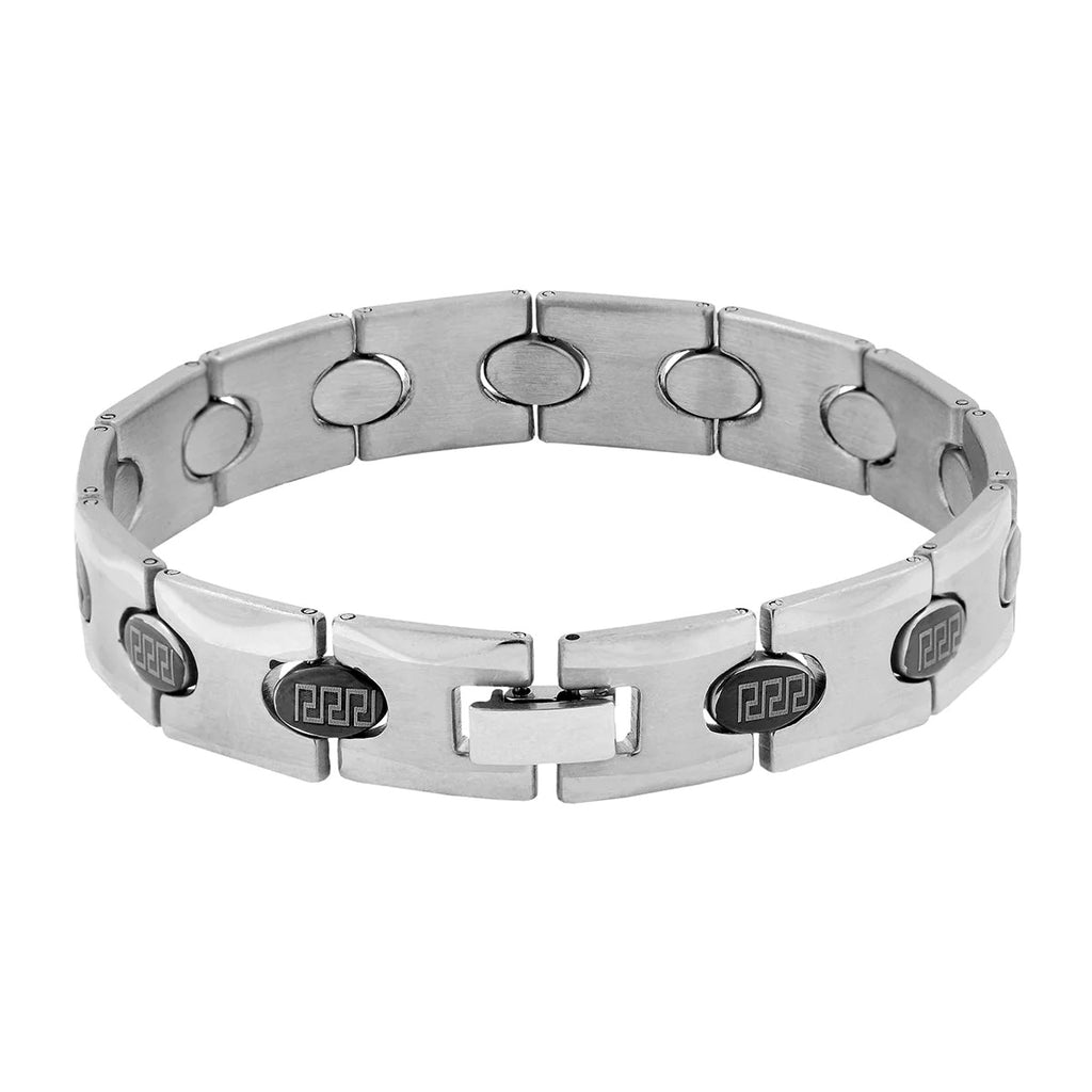 Italian Black Plated Bracelet - 316L Stainless Steel - Men's Fashion Jewelry