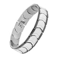 Black Silver Strand Bracelet - 316L Stainless Steel - Trendy Men's Bracelet