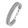 Stylish Glossy Silver Bracelet - Wheat Design - 316L Stainless Steel - Trendy Men's Jewelry