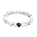 Distance Bracelet with Howlite Lava Reiki Meditation Yoga Healing Beads