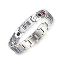 Gold Stainless Steel Magnet Health Care Therapy Bio Energy Bracelet - Enhance Your Well-being with Style