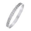 Men's Daily Wear 18K Stainless Steel Oval Bangle Bracelet