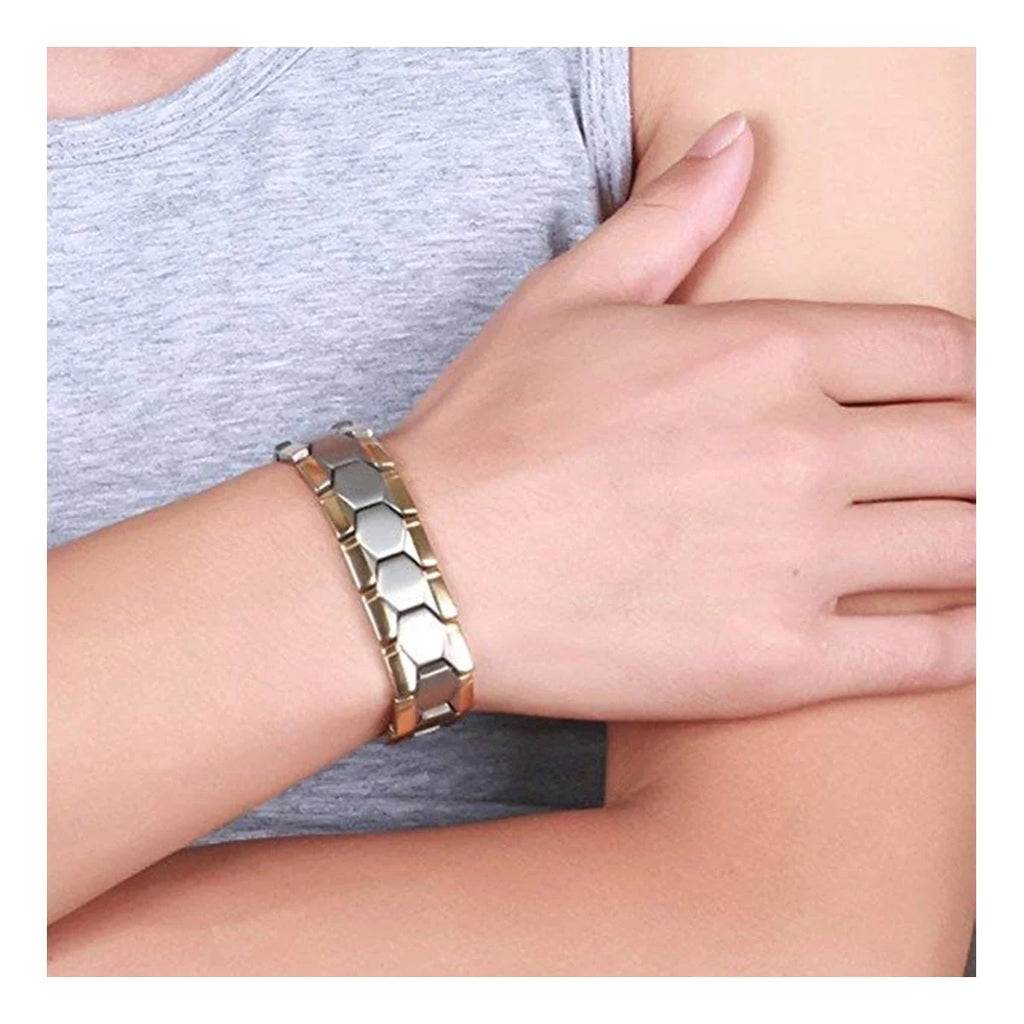 Stainless Steel Health Care Magnet Therapy Bio Energy Bracelet - Natural Healing Accessory