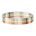 Gorgeous Stainless Steel Screw Bracelet Bangle Kada Women Silver