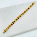 Premium Quality Gold Plated Link Chain Bracelet - Stainless Steel for Men