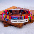 Customized Multi Colour Braided ID with Dual Layers of Silver Stainless Steel Bracelet for Men