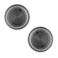 Elegant Round Grey Cufflinks in Presentation Gift Box