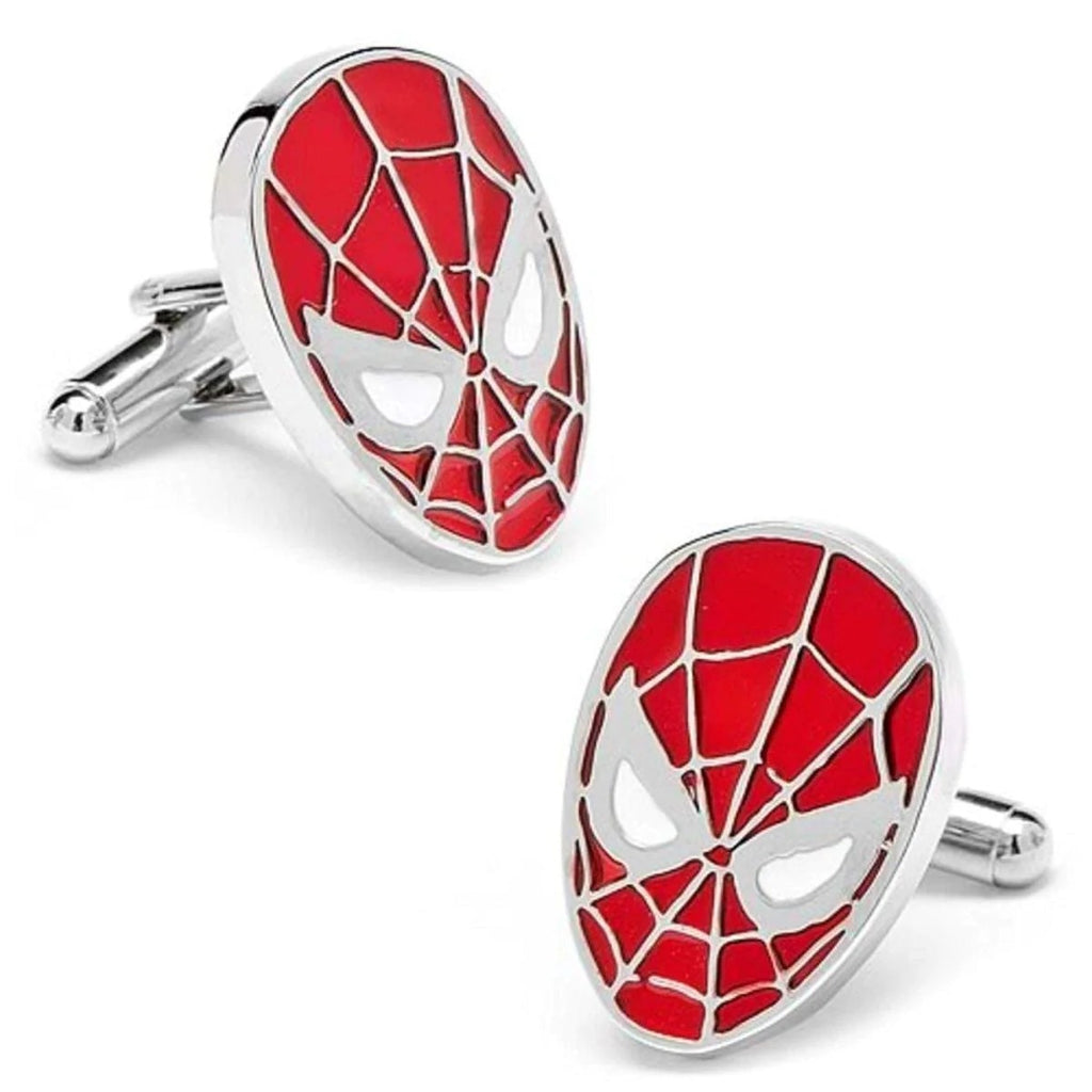 Stylish Red Spiderman Cufflinks in Presentation Gift Box
