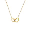 Gold Plated Anti-Tarnish Heart Pendant Necklace for Women