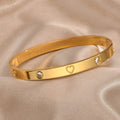 Astonishing Gold-Plated Love AD Anti-Tarnish Bracelet for Women