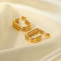 Premium Quality Gold Plated Stainless Steel Earrings for Women