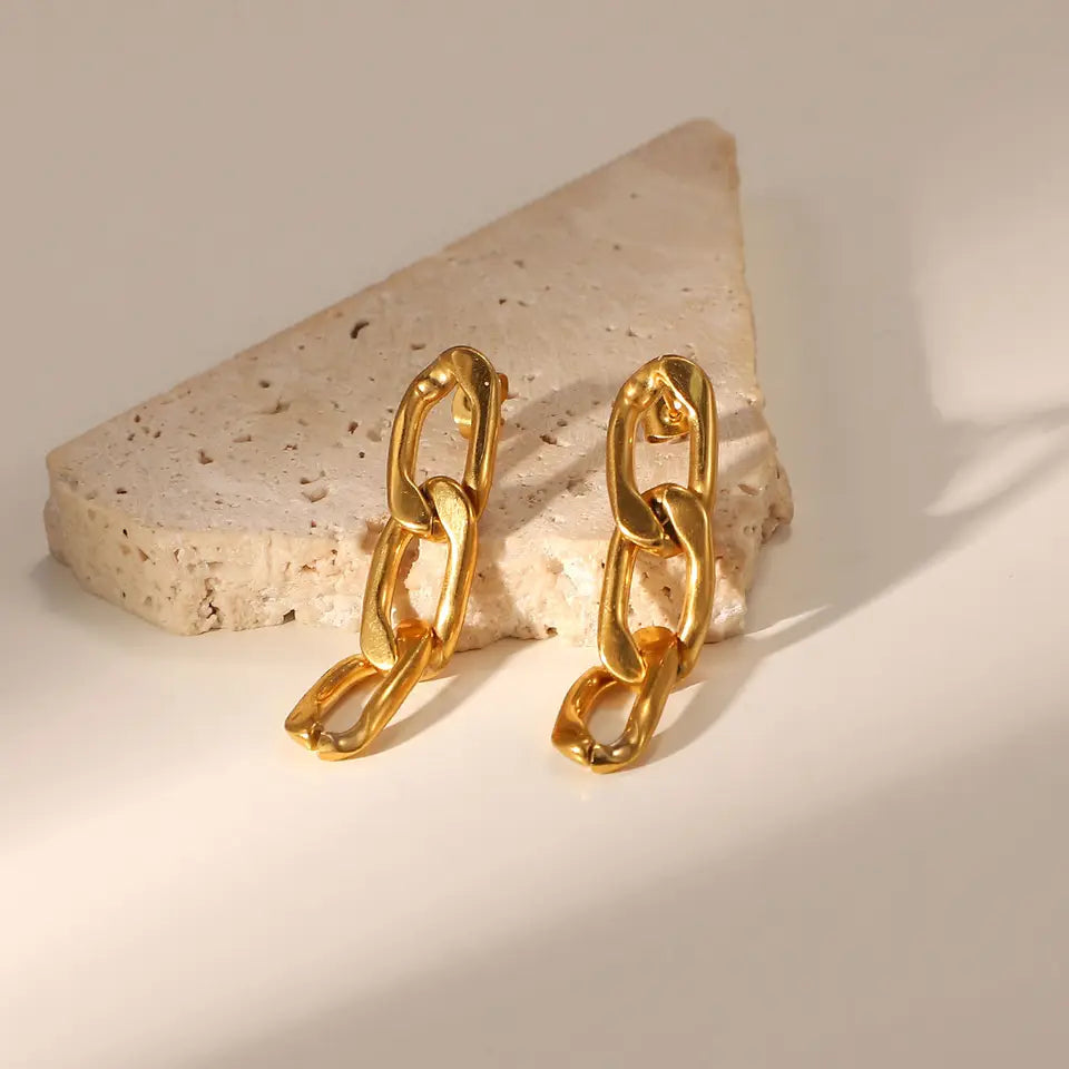 Premium Quality Gold Plated Stainless Steel Earrings for Women