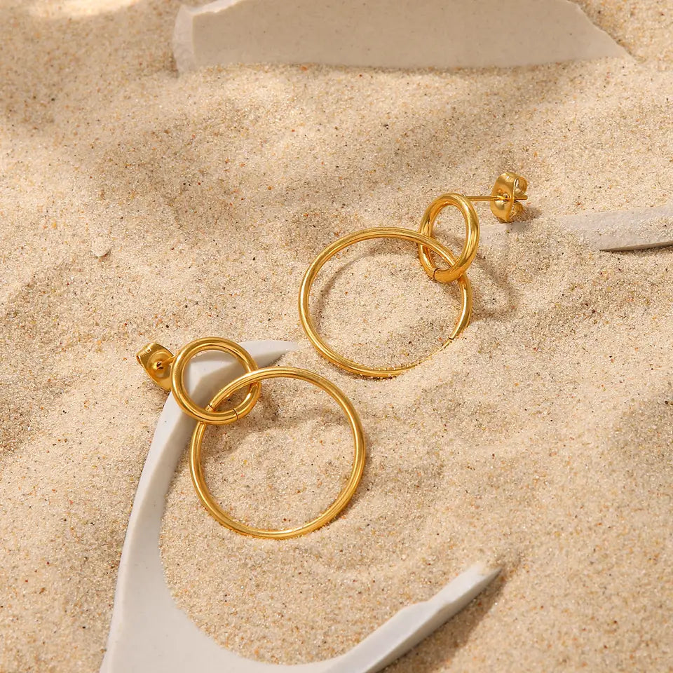 Round Gold Hoop Earrings, Specialities : Good Quality, Fine Finishing,  Corrosion Proof, Packaging Type : Wooden Box at Best Price in Nashik