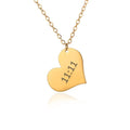 Heart Pendant 18K Gold Filled Heart Initial Necklaces for Girls and Women