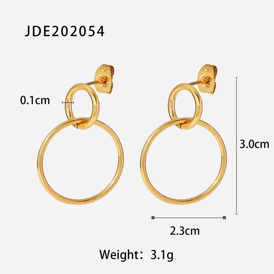 Tube Hoop earrings, 14K Yellow Gold, 15 mm – Five Star Jewelry Brokers