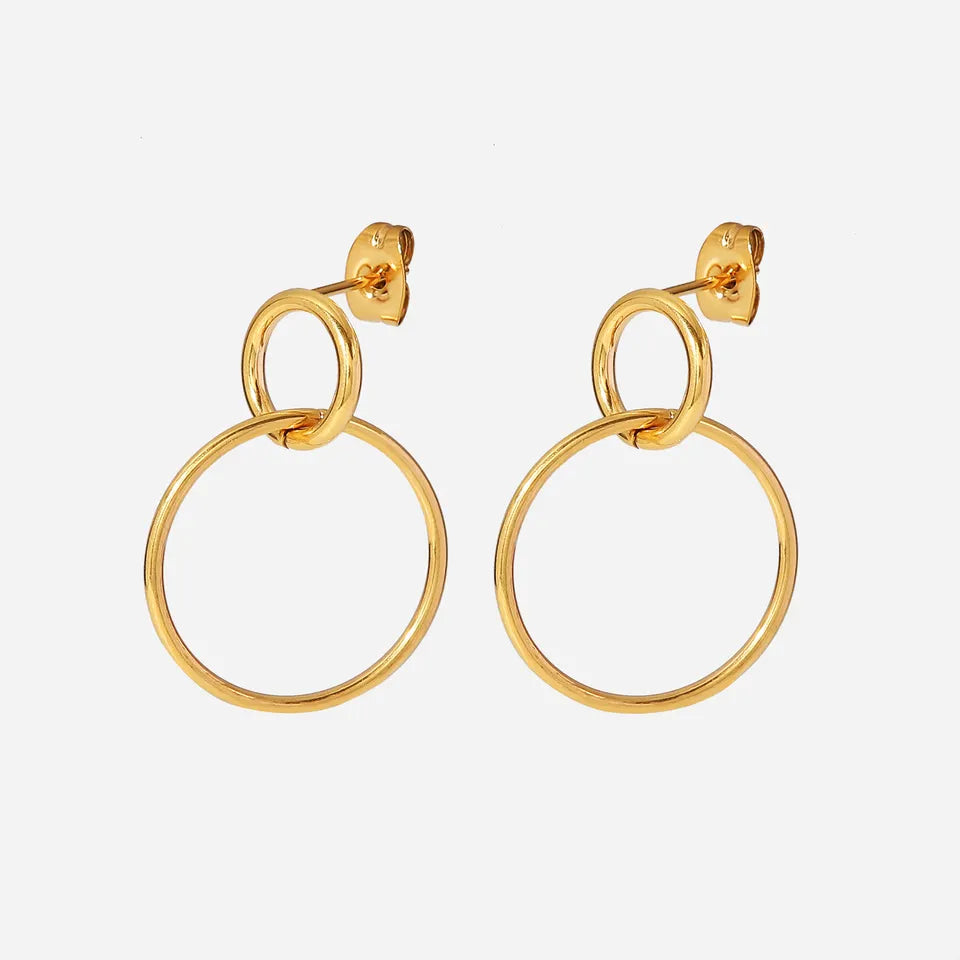 High Quality 18K Gold Plated Brass Hoop Earrings for Women Decoration -  China Earring Women and 14K Gold Earring price | Made-in-China.com