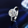 American Diamond Studded Circular Anti Tarnish Adjustable Finger Ring