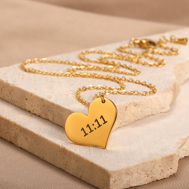 Heart Pendant 18K Gold Filled Heart Initial Necklaces for Girls and Women