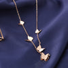 Chic Titanium Steel Butterfly Pendant Necklace Exquisite Fashion Jewelry for a Smart and Alluring Clavicle Accent