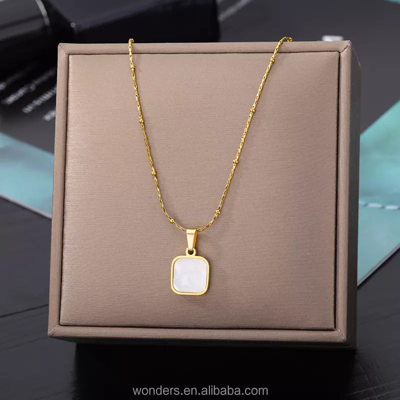 Premium Quality Anti Tarnish Gold Plated Stainless Steel Designer Necklace for Women