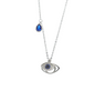 Gold-Plated American Diamond Studded Evil Eye Anti-Tarnish Pendant Necklace