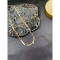 Dazzling Multi-Color Rainbow Pear Crystals 18K Gold Stainless Steel Snake Necklace Chain for Women