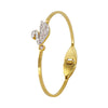Authentic Crystal Swan Gold Plated Stainless Steel Bangle bracelet for Women