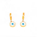 Fashion Evil eye Gold  Plated Stainless Steel stud Earrings for Women