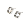 Luxury Rectangle Shape Single Drill Stud Earrings for Women