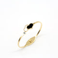 Double Heart Gold Plated Stainless Steel Bracelets For Women Fashion