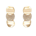 New Geometric Circle with crystals Earrings for Women