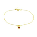 Elegant and Playful Gold and Red Chain Doll Bracelet for Women & Kids