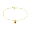 Elegant and Playful Gold and Red Chain Doll Bracelet for Women & Kids