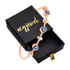 Evil Eye Kada Gold Plated Magnetic Clasp Bracelet | Anti-Tarnish | Best Stackable Evil Eye Bracelet for Women