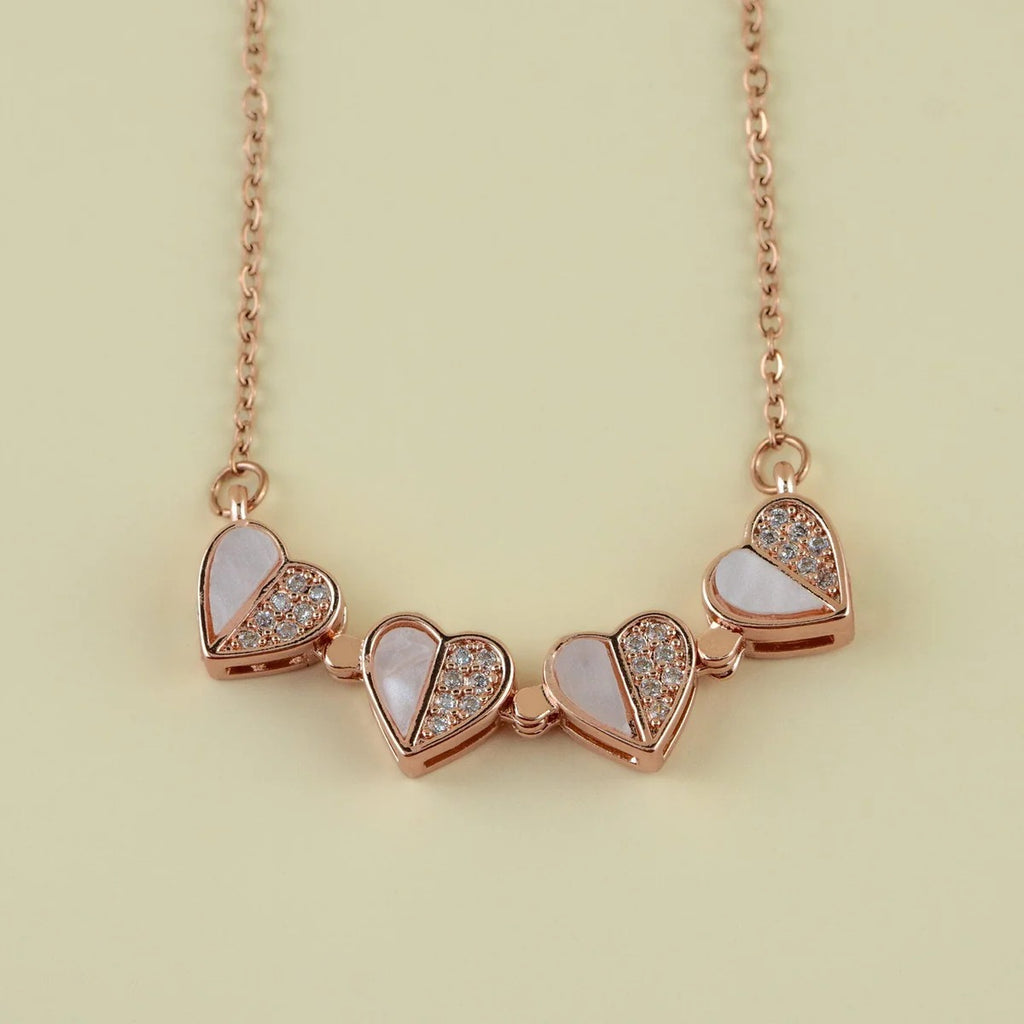 Charming Love Heart Magnetic Stainless Steel Anti Tarnish Necklace for Women
