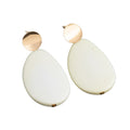 Stylish White Chalcedony Party Wear Earrings for Women