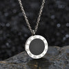 High Quality 18K Gold Plated Titanium Steel Fashion Classic Luxury Roman Numeral water proof Necklace Jewellery Gift for Women