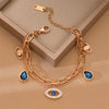 High-Quality 316L Stainless Steel Gold-Toned Turkish Evil Eye Bracelet for Women - Stylish Wrist Jewelry for Parties and Gifts