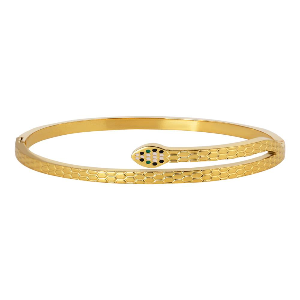 14k Gold Plated premium Quality Serpent design bracelet for Women